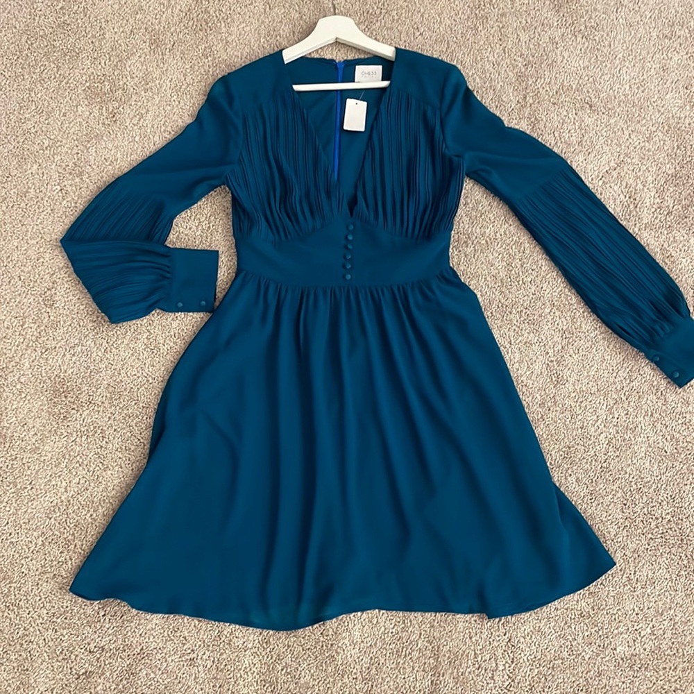 One33 social evening dress green forest blue